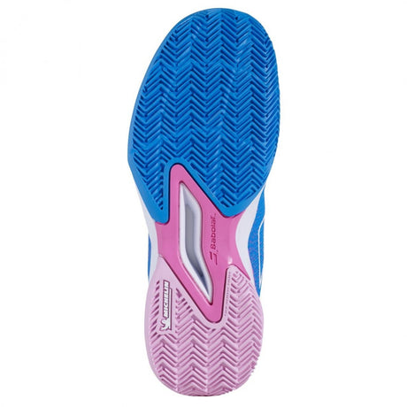 Buty tenisowe juniorskie Babolat Jet Mach 3 Clay french blue