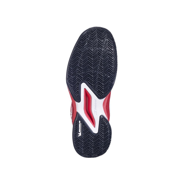 Buty tenisowe juniorskie Babolat Jet Mach 3 Clay czerwone