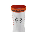 Skarpety do padla Babolat Mid-Calf Lebron biało-pomarańczowe