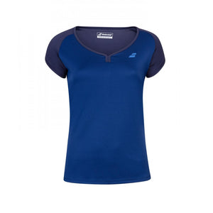Koszulka juniorska Babolat Play Cap Sleeve Top Girl granatowa