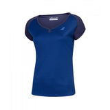 Koszulka juniorska Babolat Play Cap Sleeve Top Girl granatowa