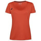 Babolat Play Cap Sleeve Top Girl Junior Tennis T-Shirt Red