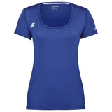 Babolat Play Cap Sleeve Top Girl Junior Tennis T-Shirt Navy