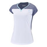 Koszulka juniorska Babolat Play Cap Sleeve Top Girl biało-szara