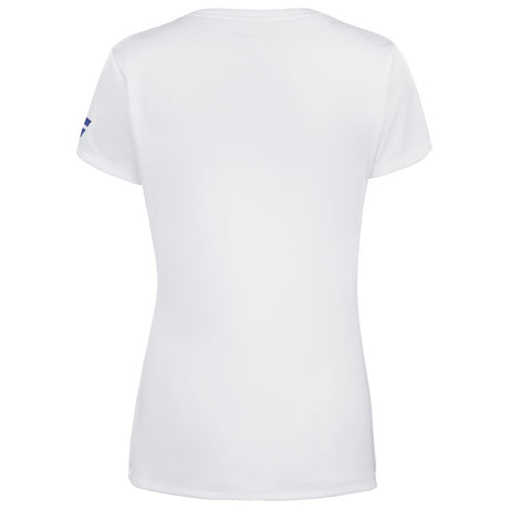 Koszulka tenisowa juniorska Babolat Play Cap Sleeve Top Girl biała