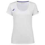 Babolat Play Cap Sleeve Top Girl junior tennis t-shirt white