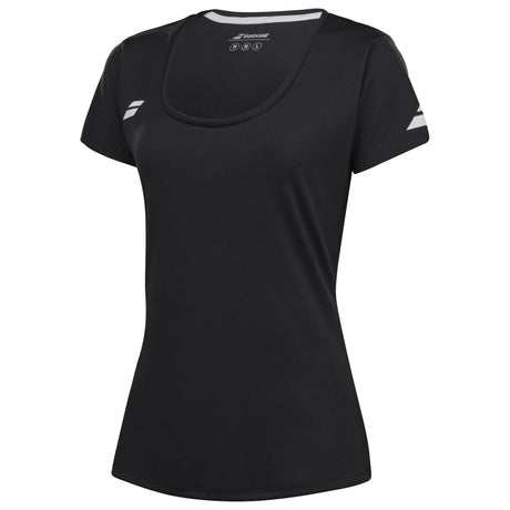 Koszulka tenisowa damska Babolat Play Cap Sleeve czarna
