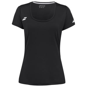 Koszulka tenisowa damska Babolat Play Cap Sleeve czarna