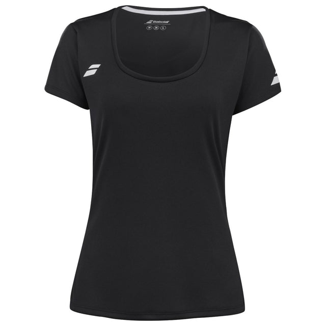 Koszulka tenisowa damska Babolat Play Cap Sleeve czarna