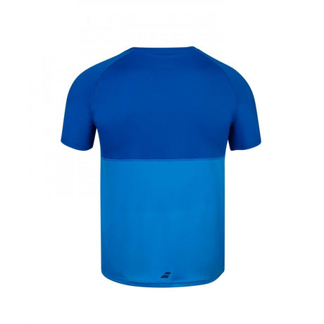 Koszulka tenisowa juniorska Babolat Play Crew Neck Tee Boy niebieska