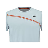 Koszulka tenisowa juniorska Babolat Play Crew Neck Tee Boy jasnoniebieska