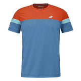 Koszulka tenisowa Babolat Padel Crew Neck Men niebieska