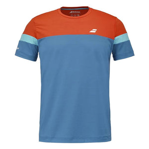 Koszulka tenisowa Babolat Padel Crew Neck Men niebieska