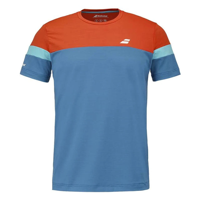 Koszulka tenisowa Babolat Padel Crew Neck Men niebieska