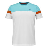 Koszulka tenisowa Babolat Padel Crew Neck Men biała