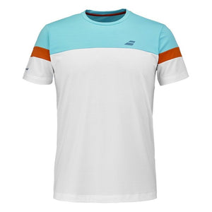 Koszulka tenisowa Babolat Padel Crew Neck Men biała