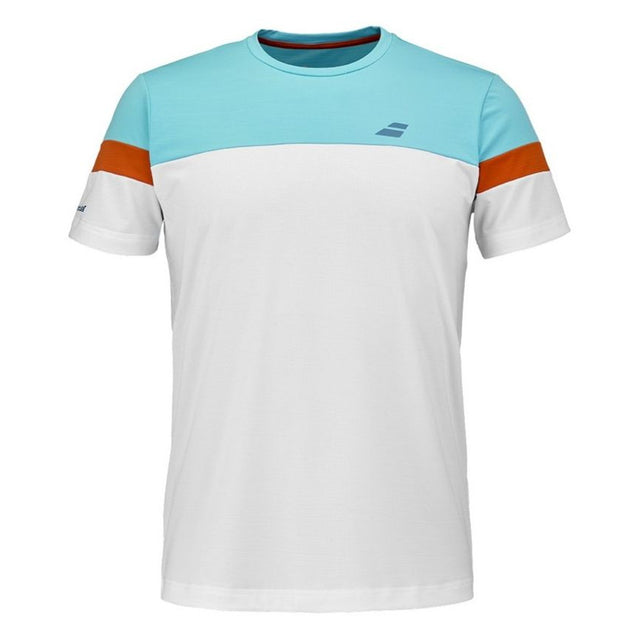 Koszulka tenisowa Babolat Padel Crew Neck Men biała