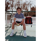 Koszulka tenisowa juniorska Babolat Play Crew Neck Tee Boy biało-szara