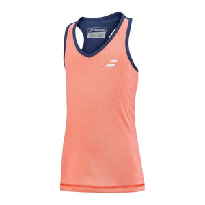 Top juniorski Babolat Play Tank Top Girl pomarańczowo-niebieski