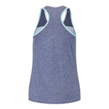 Top juniorski Babolat Play Tank Top Girl biało-niebieski