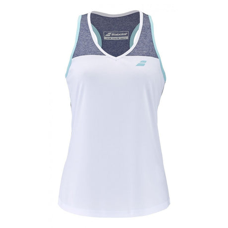 Top tenisowy Babolat Play Tank biało-niebieski