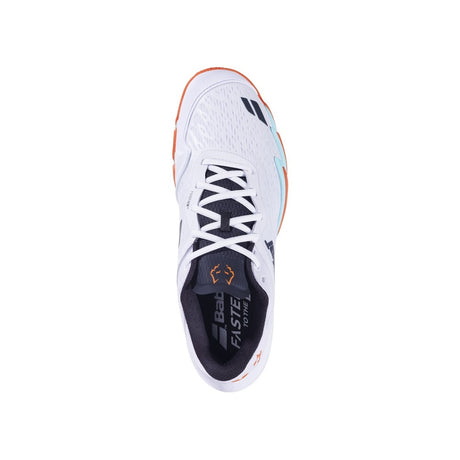 Buty do padla Babolat Premura 3 Lebron biało-pomarańczowe