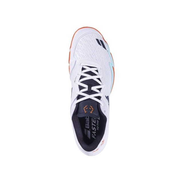 Buty do padla Babolat Premura 3 Lebron biało-pomarańczowe