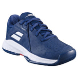 Buty tenisowe juniorskie Babolat Propulse 3 AC niebiesko-białe