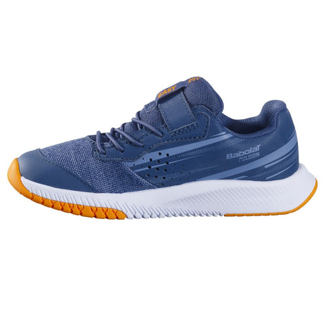 Buty tenisowe juniorskie Babolat Pulsion KID AC niebiesko-żółty