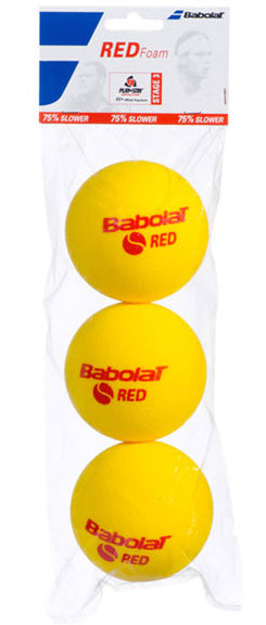 Piłki tenisowe juniorskie Babolat Red Foam (3 szt.)