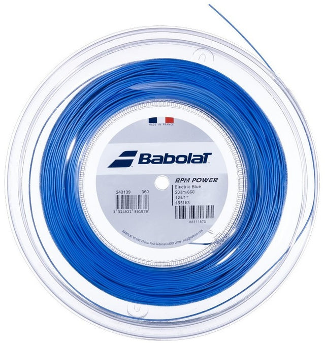 Naciąg tenisowy Babolat RPM Power niebieski 12m ze szpuli