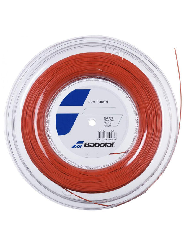 Naciąg tenisowy Babolat RPM Rough czerwony szpula 200m