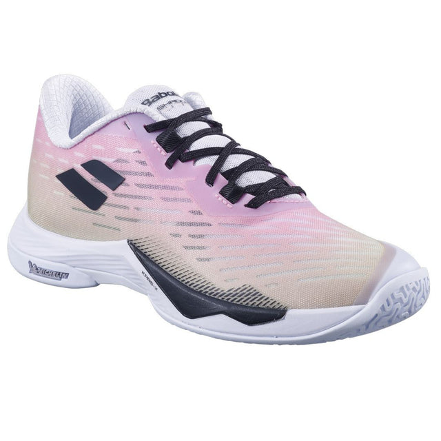 Buty do badmintona/squasha Babolat Shadow TOUR 5 damskie różowo-zielone