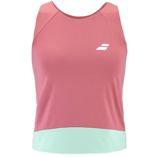 Top tenisowy Babolat Padel Perf Tank koralowa