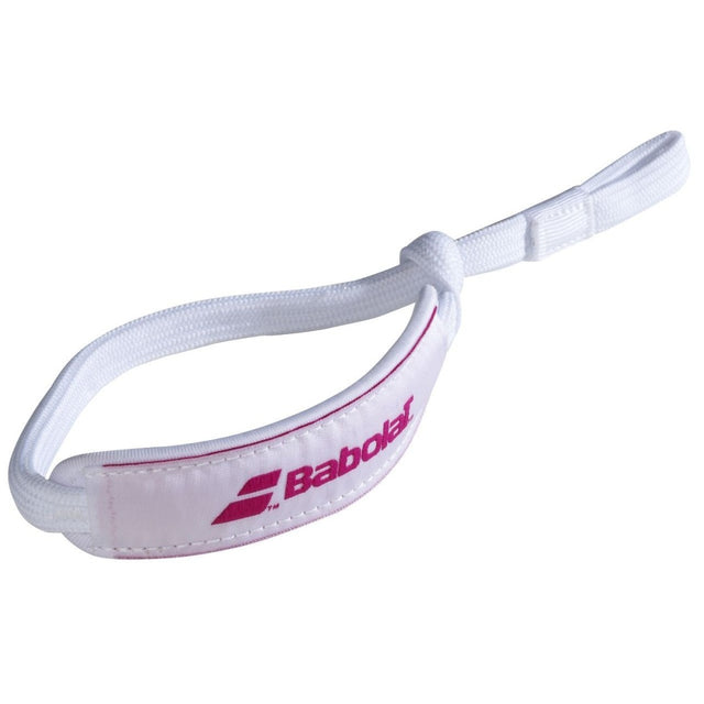 Pasek rakiety do padla Babolat Wrist Strap biało-różowy