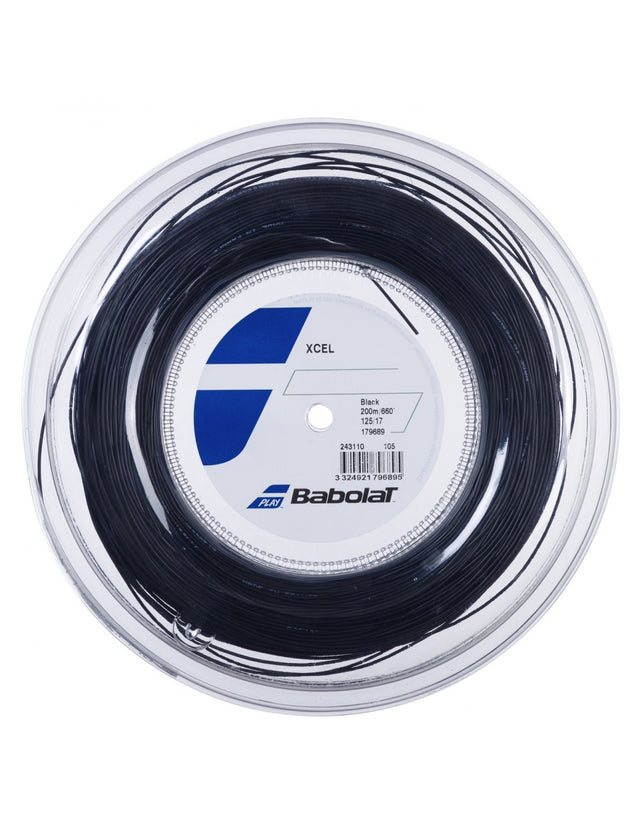 Naciąg tenisowy Babolat Xcel czarny 12m ze szpuli
