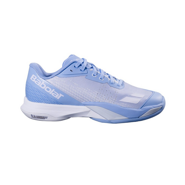 Buty tenisowe damskie Babolat Jet Mach 4 AC lawendowe