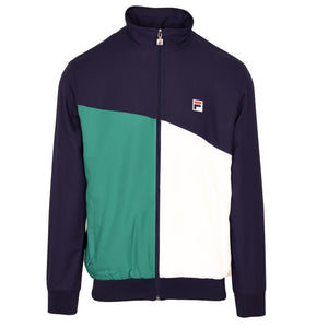 Bluza tenisowa Fila Jacket Marcus granatowo-zielona