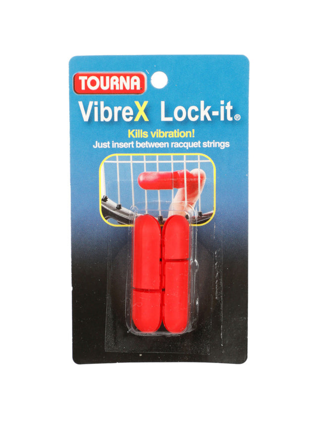 Tłumik tenisowy Tourna Damp VibreX Lock-it czerwony