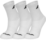 Skarpety tenisowe Babolat 3 PAIRS PACK Junior - white