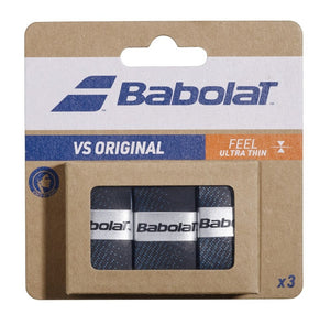 Owijki tenisowe wierzchnie Babolat VS Original x3 black/blue