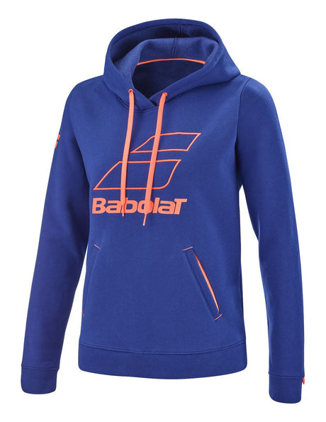 Bluza tenisowa Babolat Exercise Hood Sweat Women Flag granatowa