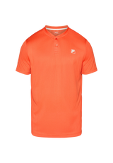 Koszulka tenisowa Fila Henley-Shirt Henry pomarańczowa