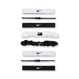 Gumki do włosów Nike Flex Hair Ties czarno-białe x8