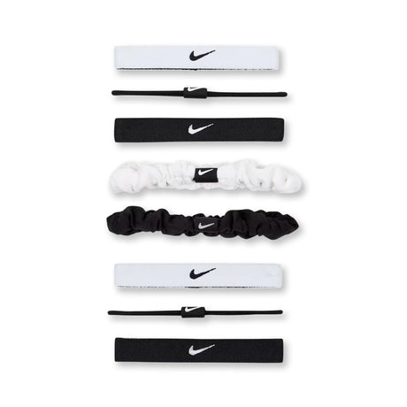 Gumki do włosów Nike Flex Hair Ties czarno-białe x8