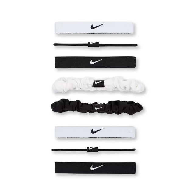Gumki do włosów Nike Flex Hair Ties czarno-białe x8