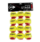 Piłki tenisowe juniorskie Dunlop Stage 3 czerwone x12