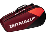 Torba tenisowa Dunlop CX-Club x6 - bordowa
