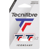 Tłumiki tenisowe Wibrastopy Tecnifibre Icon Damp white/red