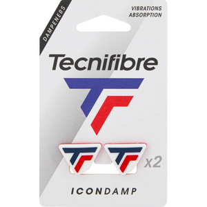Tłumiki tenisowe Wibrastopy Tecnifibre Icon Damp white/red
